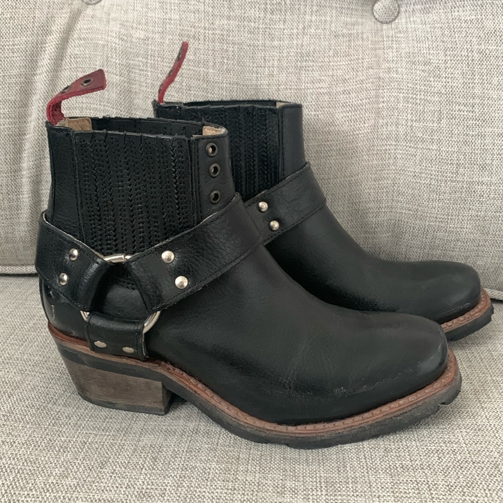 Freebird boots Whiskey biker harness boots booties shoes 7 WORN ONCE!